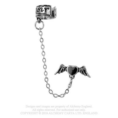 Coeur Noir Cuff Stud Earring E212 Alchemy Gothic