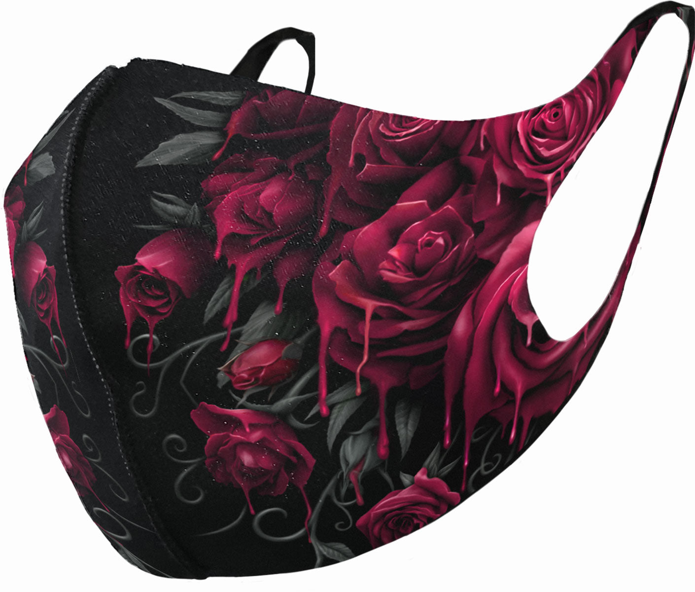 Blood Rose Face Mask (Spiral)