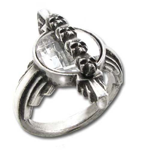 Mort Etoile Ring R169 Size Q Alchemy Gothic