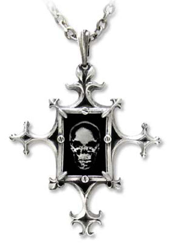 Proto-X-Ray Cross Necklace P543 Alchemy Gothic