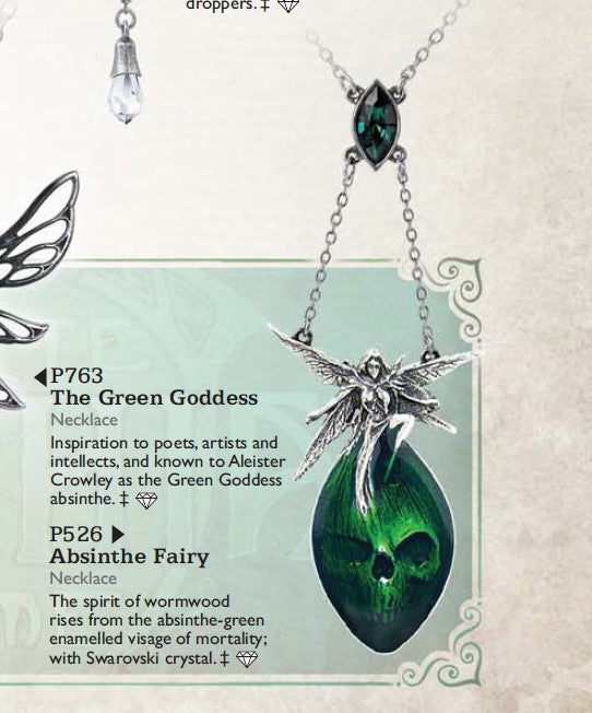 Absinthe Fairy Necklace P526 Alchemy Gothic