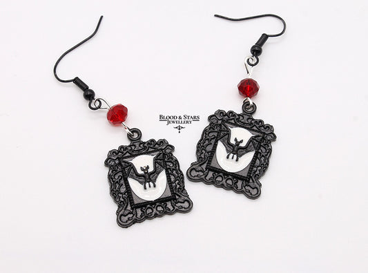 Bat Frame Earrings