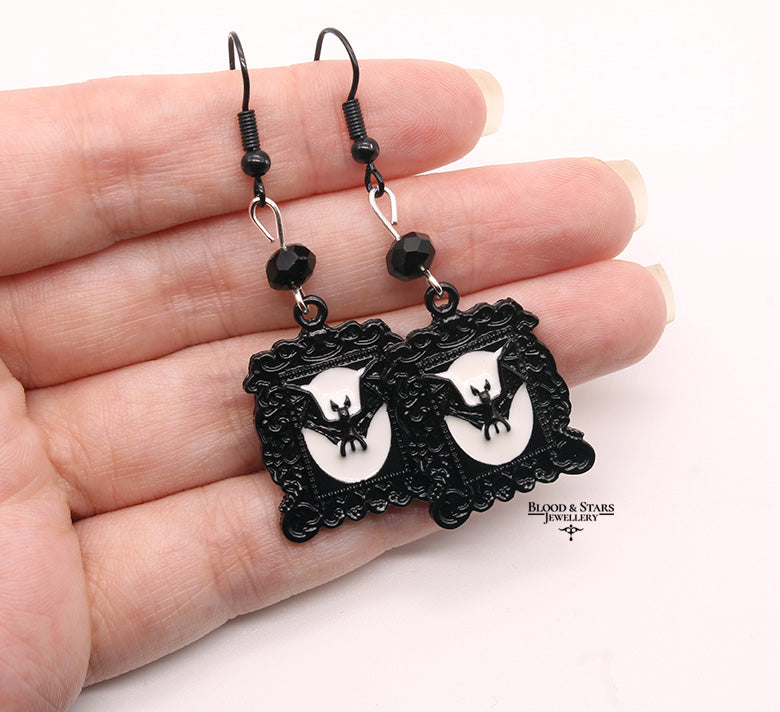Bat Frame Earrings