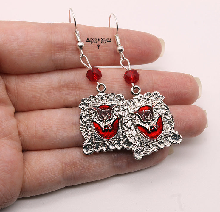Bat Frame Earrings