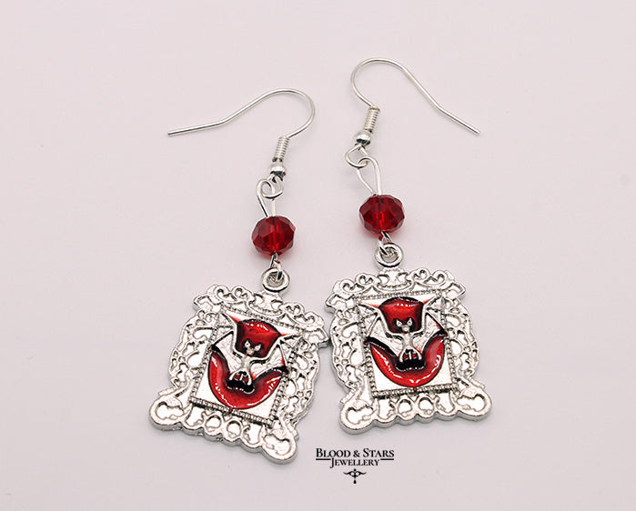 Bat Frame Earrings
