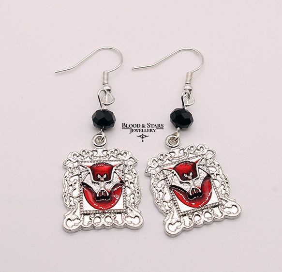 Bat Frame Earrings