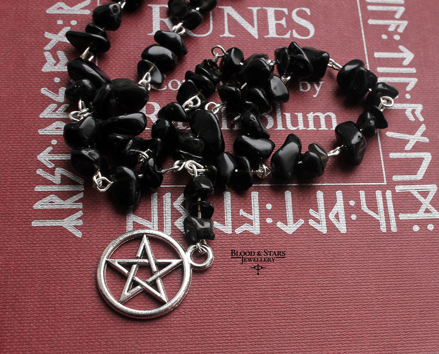 Gemstone Rosary Necklace