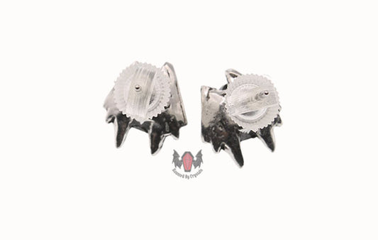 Black Heart Studs Earrings E208 Alchemy Gothic