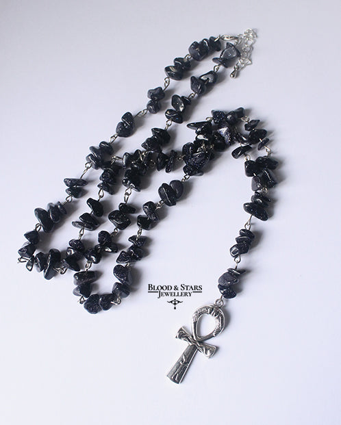 Gemstone Rosary Necklace