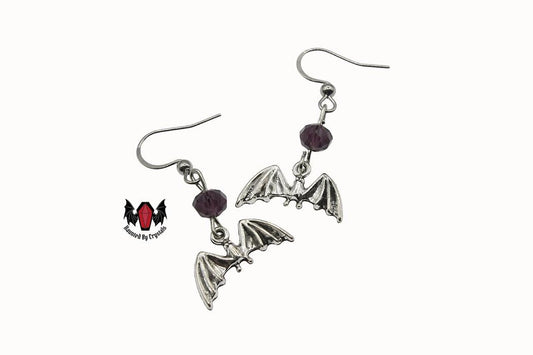 Gothic Mini Bat Earrings