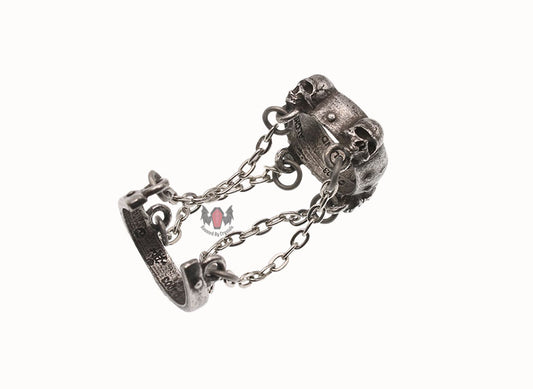 Doom Fetter Shackle Ring R98 Size Y Alchemy Gothic