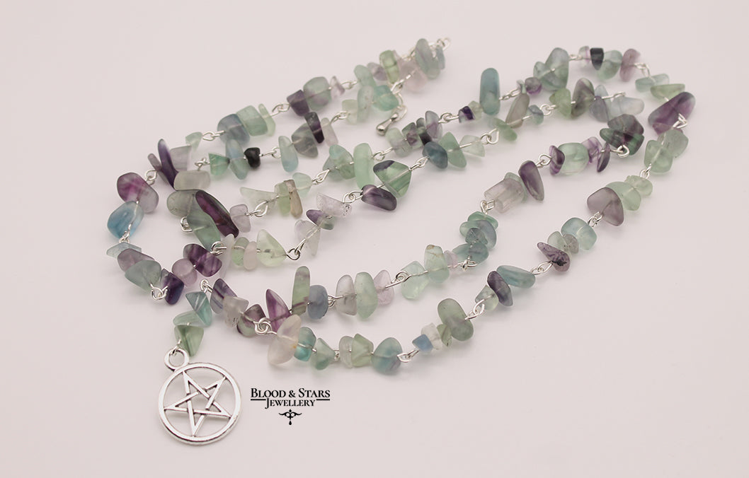 Gemstone Rosary Necklace