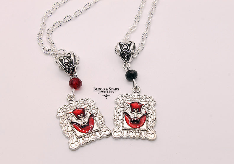 Bat Frame Pendant Necklace