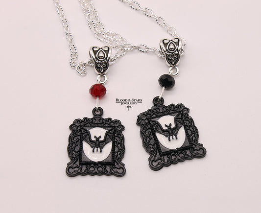 Bat Frame Pendant Necklace