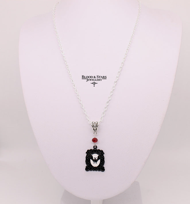 Bat Frame Pendant Necklace
