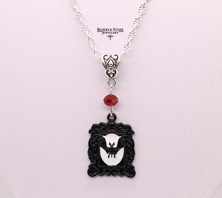 Bat Frame Pendant Necklace