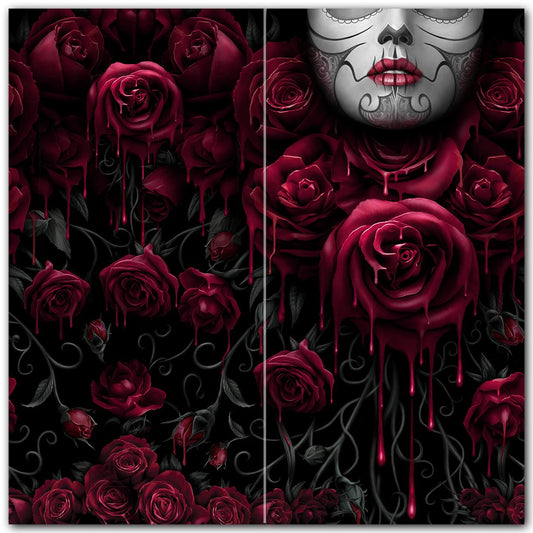 Blood Rose Multifunctional Face Wrap (Spiral)