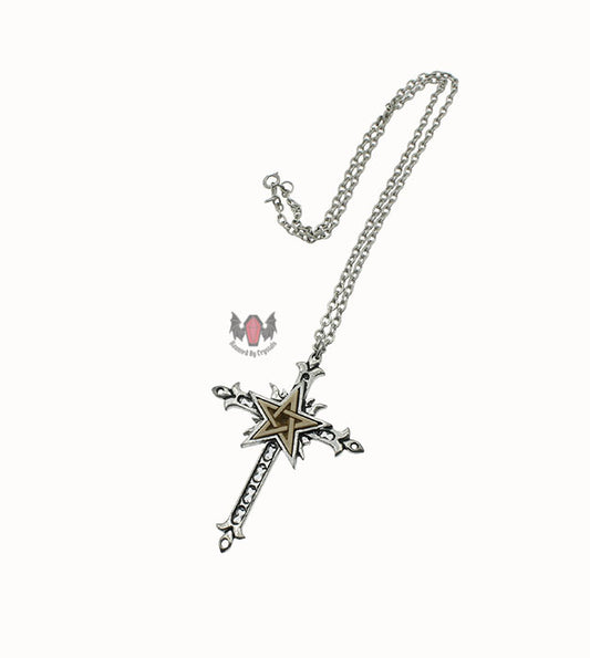 Microcosmic Cross Necklace P258 Alchemy Gothic