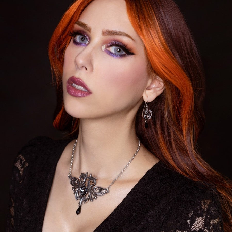 Midnight Memorial Earrings E489 Alchemy Gothic