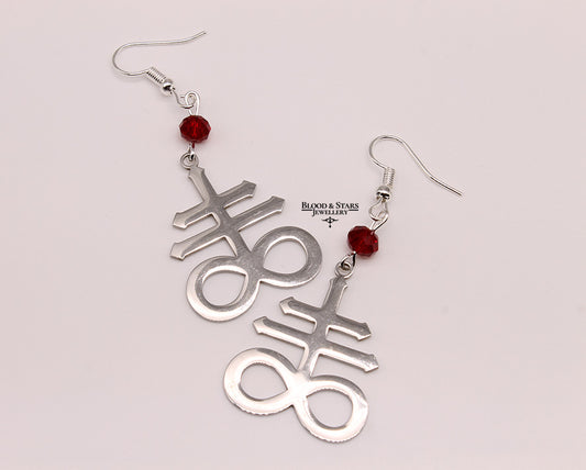 Satanic Sigil Occult Earrings