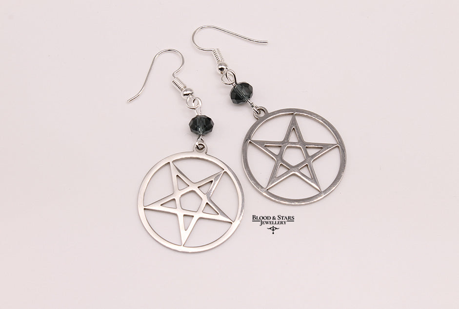 Satanic Sigil Occult Earrings