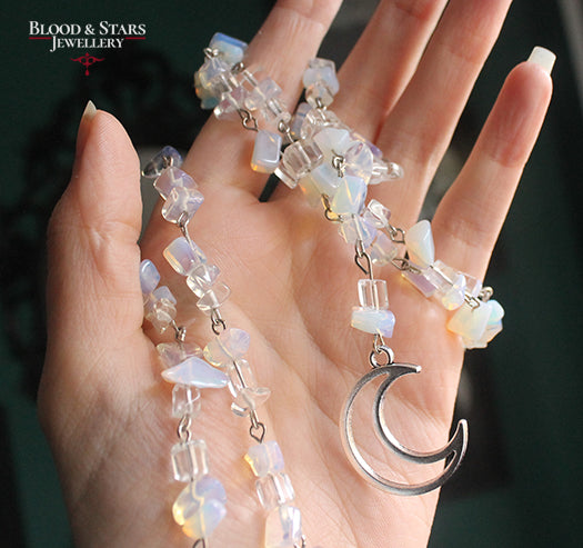 Gemstone Rosary Necklace