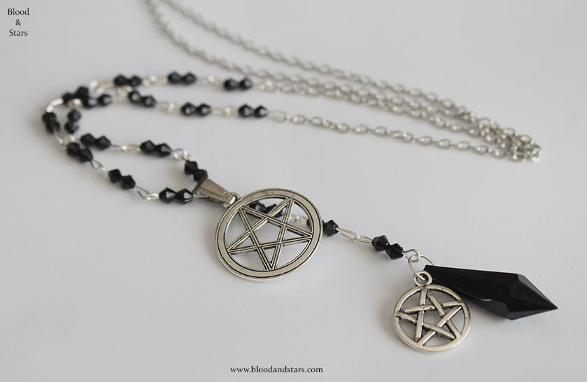 Pentagram Rosary Necklace