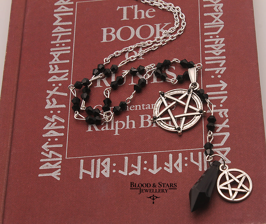 Pentagram Rosary Necklace