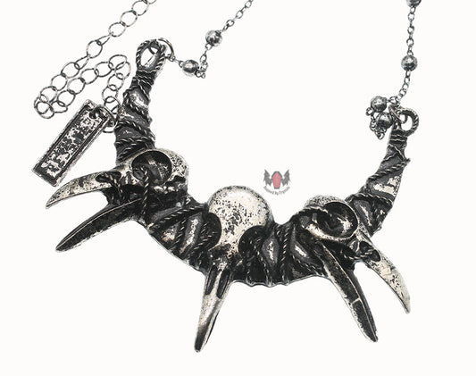 Restyle Bird Skull Necklace