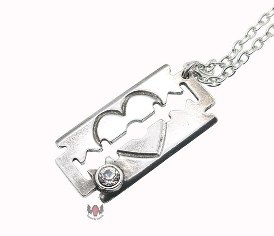 Romanticide Razor Necklace P460 Alchemy Gothic