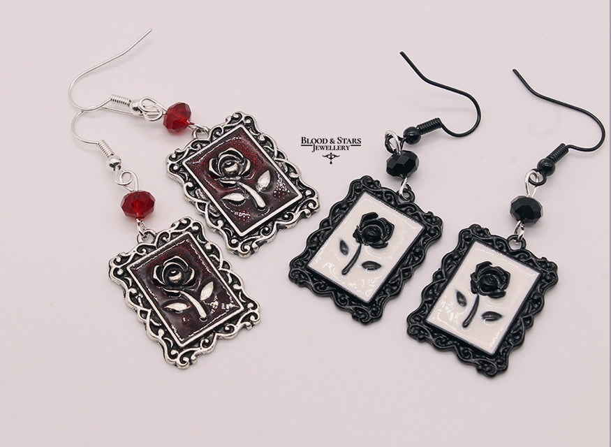 Rose Frame Earrings