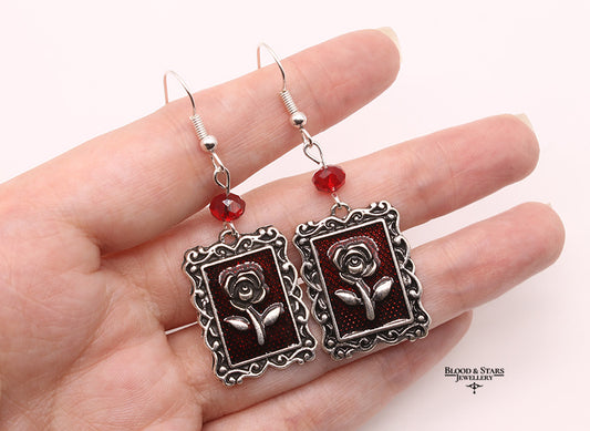 Rose Frame Earrings