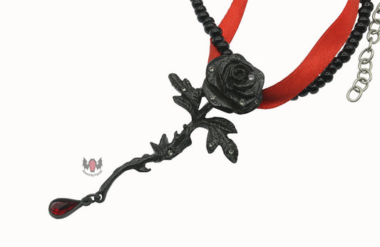 Rose of Passion Necklace P560 Alchemy Gothic