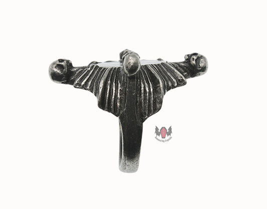 Saint Ankou's Shield Ring R159 Size T Alchemy Gothic