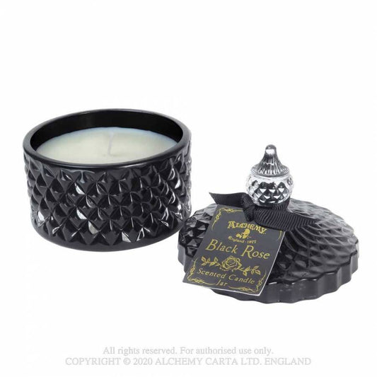 Black Rose Vintage Candle Jar SCJ2