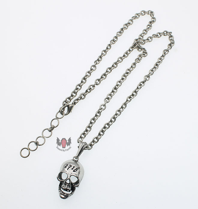 Skull Of Teach Necklace P480 2007 Alchemy Gothic (Curb Chain)