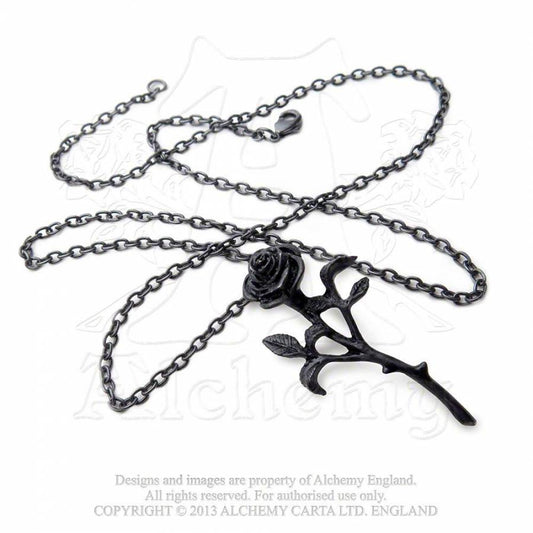 Romance of the Black Rose Necklace P695