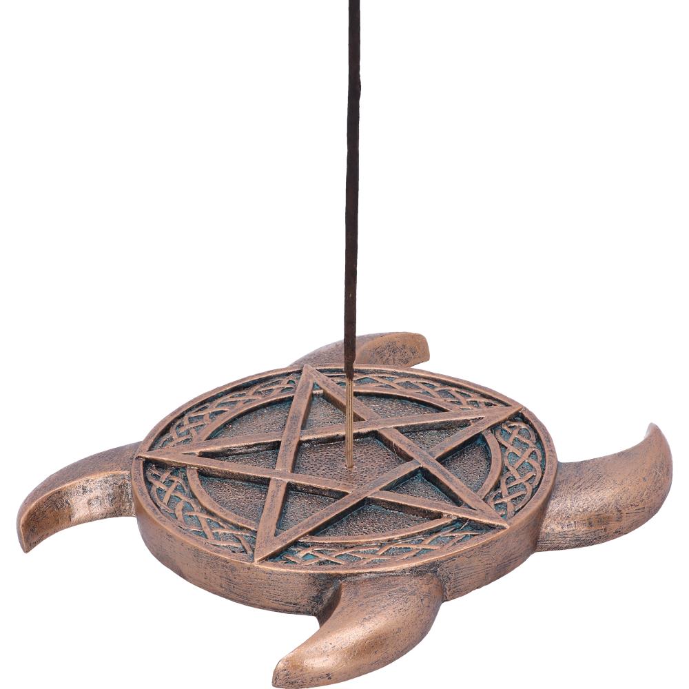 Triple Moon Pentacle Incense Burner 15.5cm