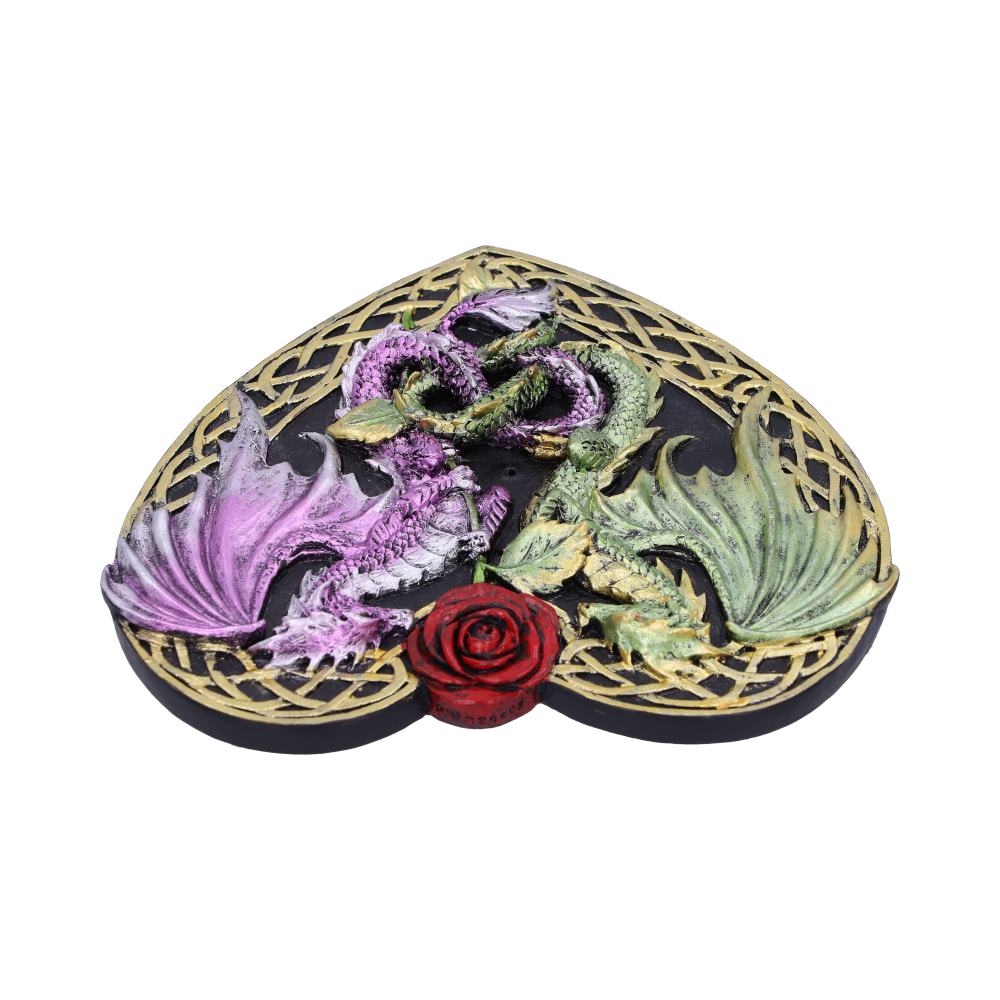 Dragon Love Heart Incense Burner 14cm