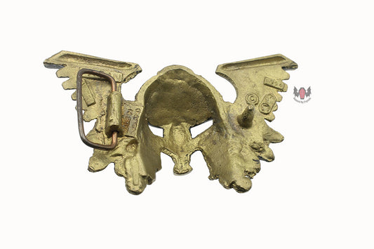 Viking Helmet Belt Buckle Bronze PAGAN Pewter