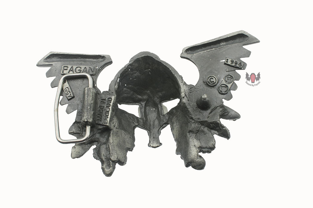 Viking Helmet Belt Buckle Dark 1994 PAGAN Pewter