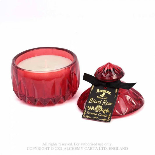 Blood Rose Vintage Red Candle Jar SCJ9