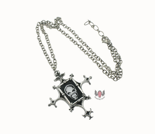 Proto-X-Ray Cross Necklace P543 Alchemy Gothic