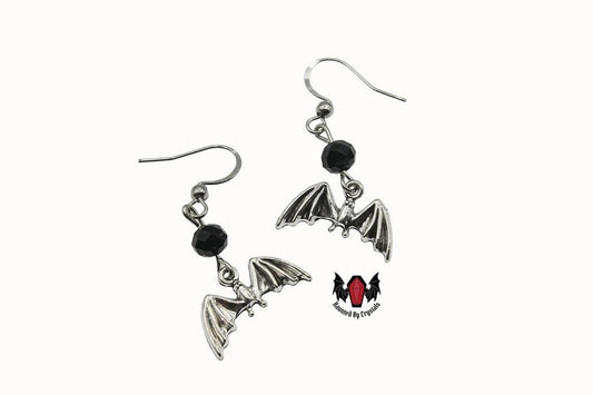 Gothic Mini Bat Earrings