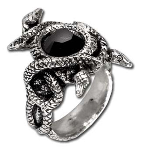 Nigrum Serpentis Ring R113 Size Y Alchemy Gothic
