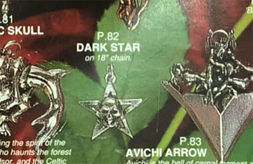 Dark Star Necklace P82 Alchemy Gothic