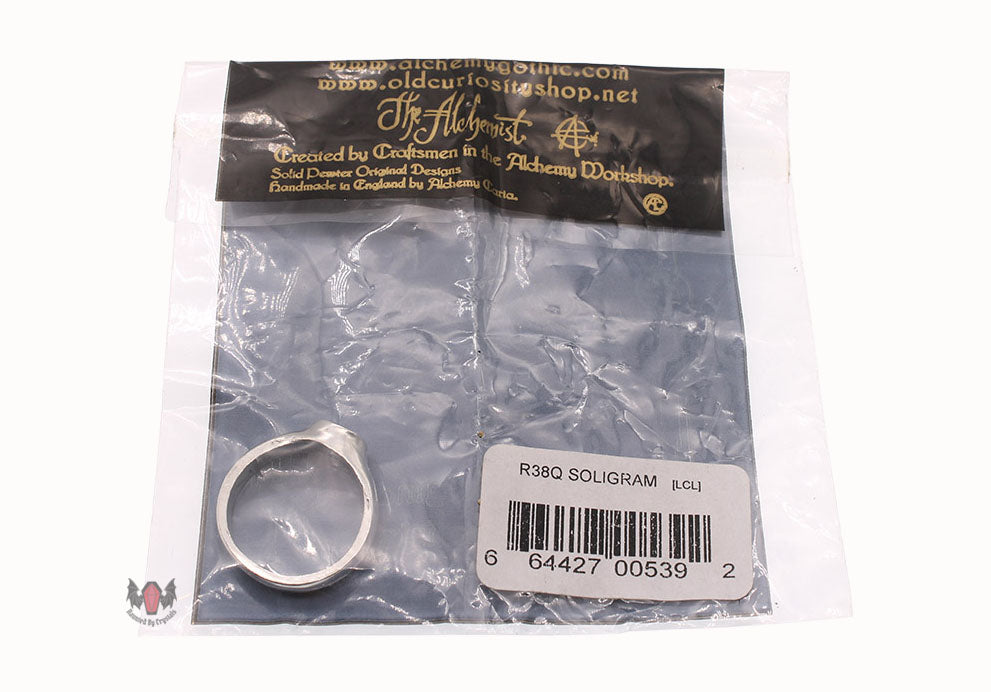 Soligram Ring R38 Size T N W Alchemy Gothic