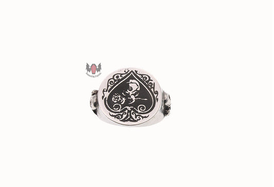 Ace of A Ring R126 Size L Q T N Alchemy Gothic