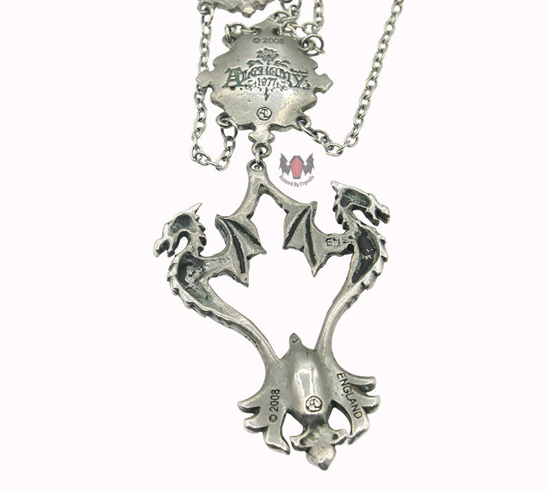 Amber Dragon Necklace P509 Alchemy Gothic 2004