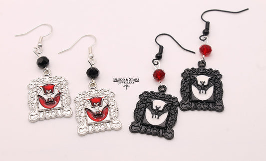 Bat Frame Earrings